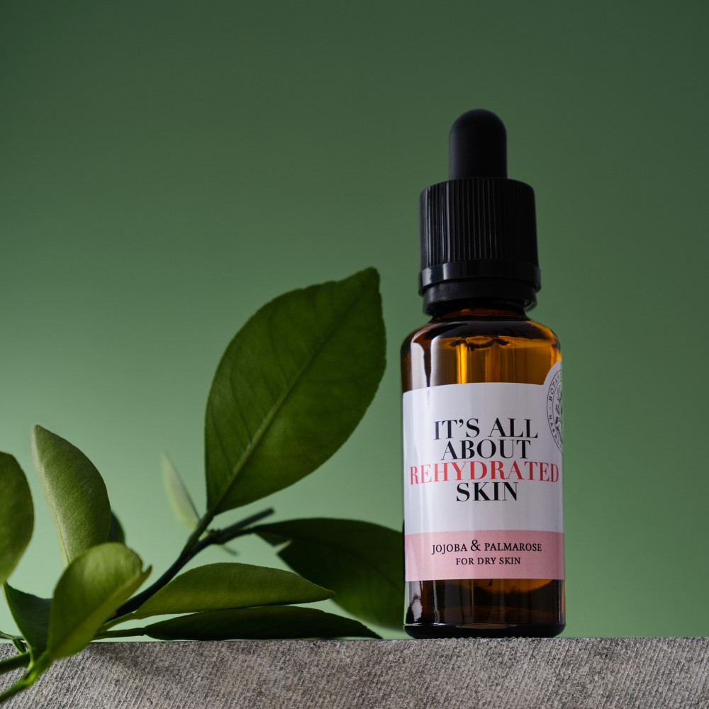 Jojoba ja Palmarosa näoõli (kuivale nahale)